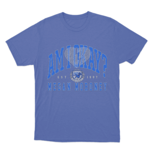 Am I Okay Rhinestone T Shirt Blue