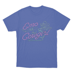 Emo Cowgirl T Shirt Blue