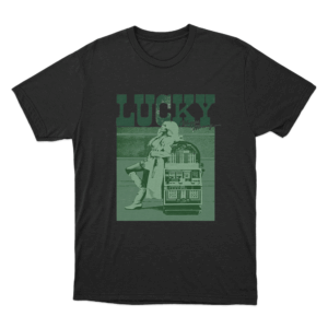 Lucky Portrait T Shirt Black